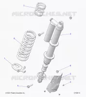 SUSPENSION, REAR SUPPORT AMORTISSEUR , STANDARD/PREMIUM