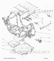 CHASSIS, MAIN FRAME AND SKID PLATES