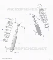 SUSPENSION ARRIERE SHOCK AND MOUNTING