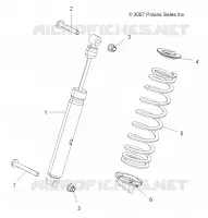 SUSPENSION, AMORTISSEUR ARRIERE