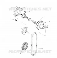 POMPE A EAU XLT SP 0966676 and  EUROPEAN XLT SP E966676 (4931703170C012)