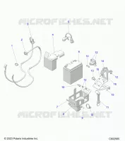 ELECTRICITE, E.S. BATTERY/BOX AND CABLES
