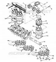 CYLINDRE   COLLECTEUR SL 650 / B934058 (4924732473022A)