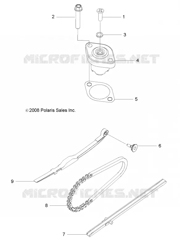 MOTEUR, TENSIONER, CAM CHAINE