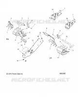 CHASSIS, PROTECTION D'EMBRAYAGE AND FOOTRESTS