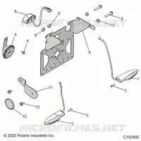 ELECTRICITE, TURN SIGNALS, HORN AND LICENSE PLATE LIGHT