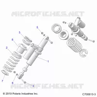 SUSPENSION, REAR SUPPORT AMORTISSEUR 