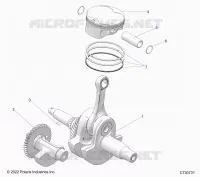 ENGINE, VILEBREQUIN, PISTON AND BALANCE SHAFT
