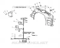 ELEMENTS ELECTRIQUES CONSOLE CENTRALE, AND HARNESSES