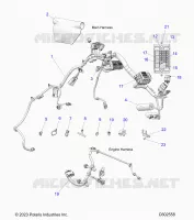 ELECTRICITE, WIRE HARNESS,CHASSIS/FUSE BLOCK, ENGINE