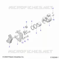 BRAKES, BRAKE ETRIER DE FREIN AVANT (FROM 8/16/2021)