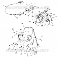ELECTRICITE/FEU ARRIERE ASSEMBLY XPLORER 300 W969130 (4935903590C008)