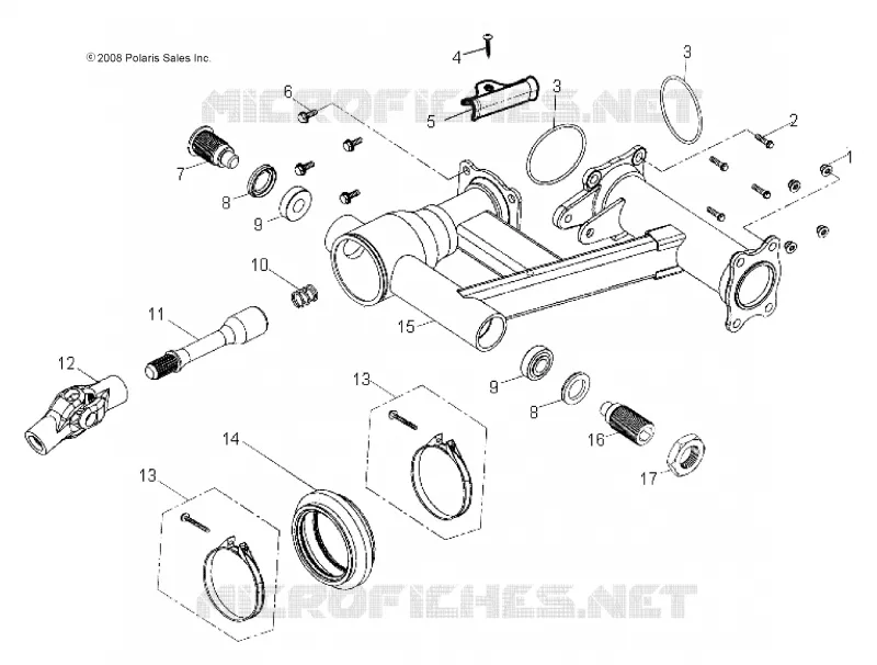 CHASSIS, REAR SWING ARM