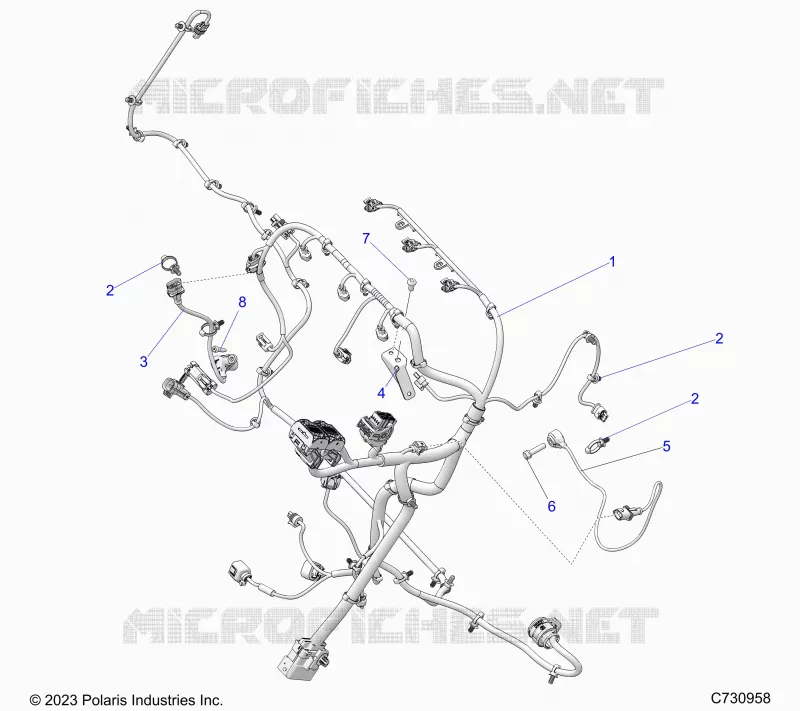 ELECTRICITE, WIRE HARNESS, ENGINE