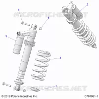 SUSPENSION, REAR SUPPORT AMORTISSEUR 