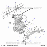 ENGINE, ENGINE AND TRANSMISSION MOUNTING