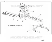 FREIN AVANT BRAKE LEVER AND MASTER CYLINDER