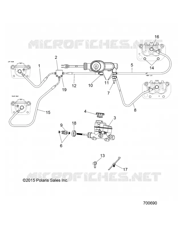 BRAKES, LINES AND MAITRE CYLINDRE