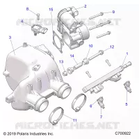 ENGINE, PRISE D'AIR MANIFOLD