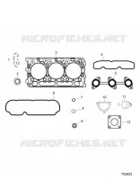 MOTEUR, UPPER GASKET KIT 