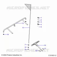 PARE CHOCS, REAR, FLAG, BEACON, AND PASS HANDLE