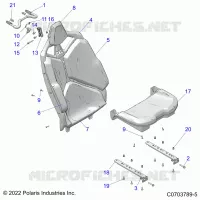 SIEGE ASM.,REAR
