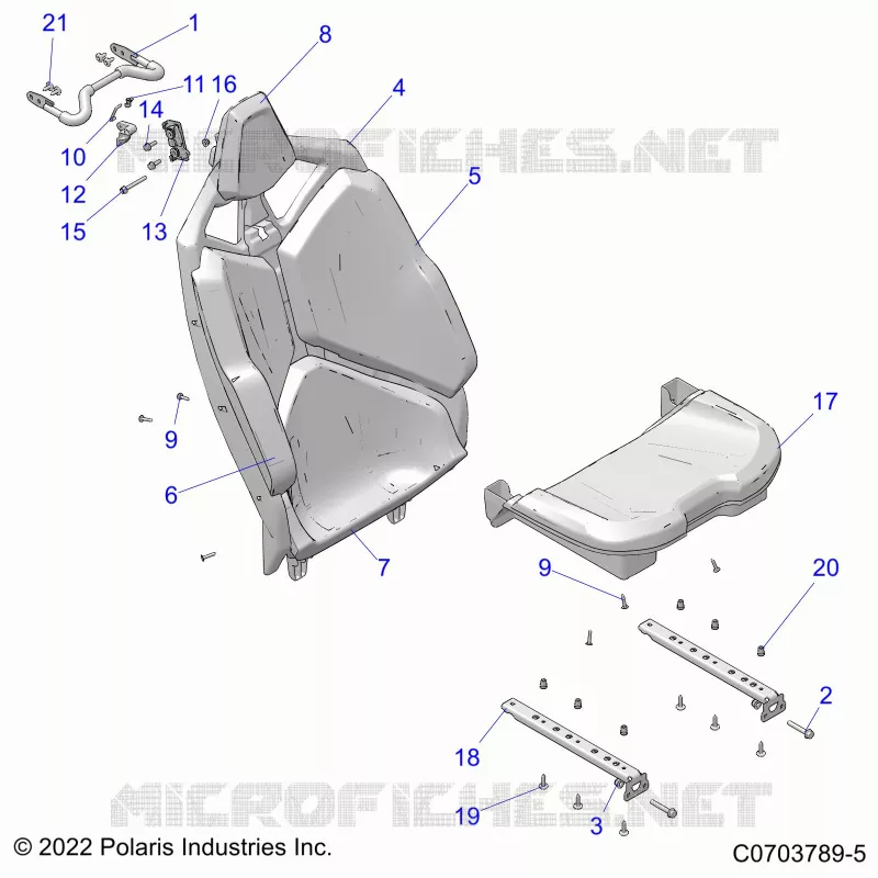 SIEGE ASM.,REAR