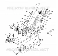 BRAS DE SUSPENSION ET AMORTISSEUR ARRIERE 250 4X6 / W928627 (4922902290031A)