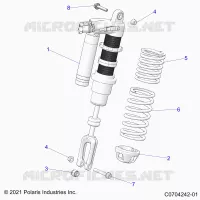 SUSPENSION, AMORTISSEUR AVANT MOUNTING