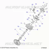 SYSTEME DE TRANSMISSION, PRIMARY CLUTCH