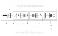 DRIVE TRAIN, TRANSMISSION ARRIERE SHAFT
