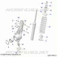 SUSPENSION, JAMBE DE FORCE AVANT