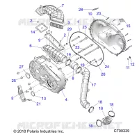 DRIVE TRAIN, COUVERCLE D'EMBRAYAGE AND DUCTING
