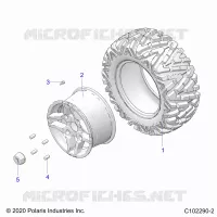 ROUES, REAR TIRE