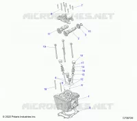 ENGINE, CULASSE, CAMS AND VALVES