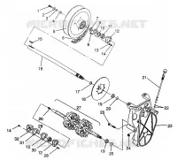 SYSTÈME DE TRANSMISSION  TRAIL 0972761, EUROPEAN TRAIL E972761,  TRAIL TOURING 0972262 (4938313831B012)
