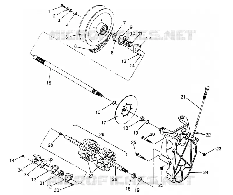 SYSTÈME DE TRANSMISSION SUPER SPORT 0960743 (4932183218B007)