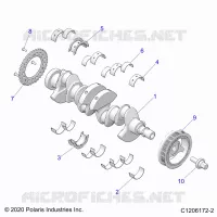 ENGINE, VILEBREQUIN AND BEARINGS