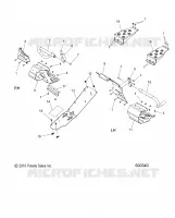 CHASSIS, PROTECTION D'EMBRAYAGE AND FOOTRESTS