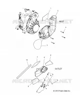 MOTEUR, AIR INLET and OUTLET DUCTS