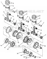 PISTON ET VILEBREQUIN STORM 0965782, STORM SKS 0965582,  EURO STORM E965782 (4931593159D004)