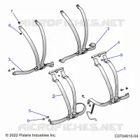 SIEGE BELT MOUNTING 4 POINT