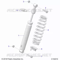 SUSPENSION, AMORTISSEUR ARRIERE