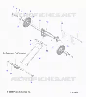 SUSPENSION, BRAS DE SUSPENSION ARRIERE