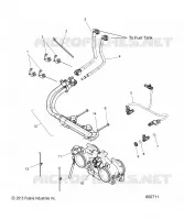 SYSTÈME D'ALIMENTATION, RAIL, LINES AND THROTTLE BODY