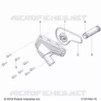 MOTEUR, WATERPUMP IMPELLER AND COVER