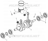 PISTON ET VILEBREQUIN 700 XC 0971766 (4941814181C009)