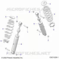 SUSPENSION ARRIERE SHOCK AND MOUNTING