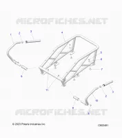 CHASSIS, RACK AND PASSENGER HAND HOLD