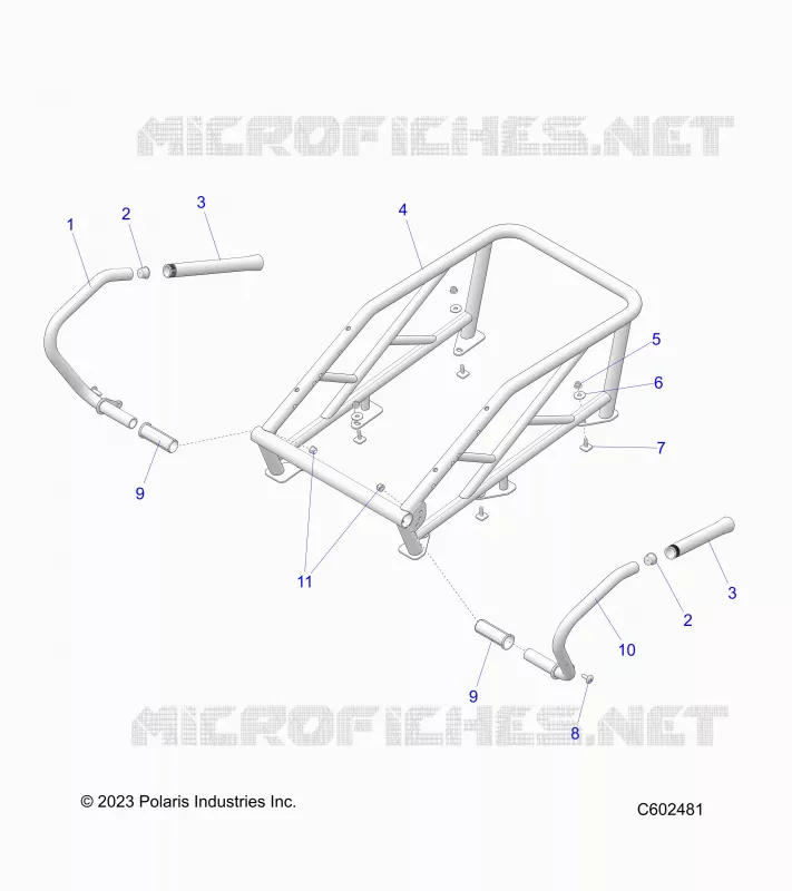 CHASSIS, RACK AND PASSENGER HAND HOLD